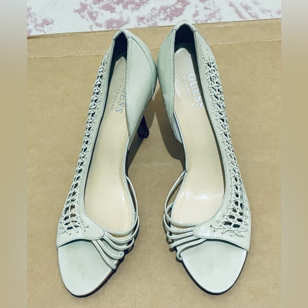 Vintage Guess By Marciano Leather Heels Excellent Condition, size 6 1/5